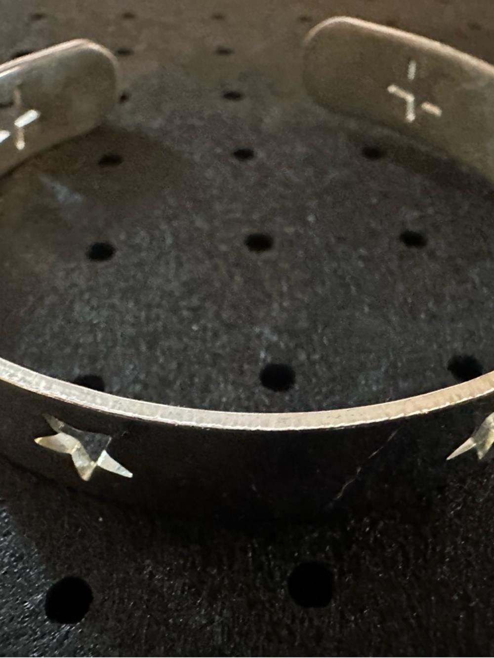 Stainless Steel Star Accent Cuff Bracelet